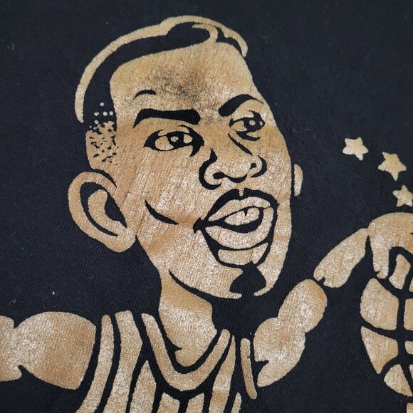 Used Lil Penny Doll T-Shirt Black Copper Foamposite L Large hardaway nike Risurc - Picture 4 of 5